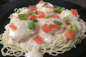 Heat Eat Scallop Scampi