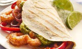 Heat Eat Shrimp Fajitas citrus lime