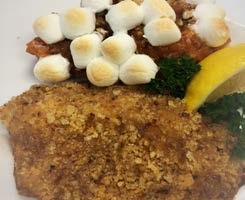 pecan encrusted w sweet potato