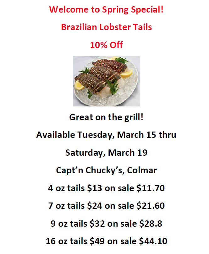 spring lobster special