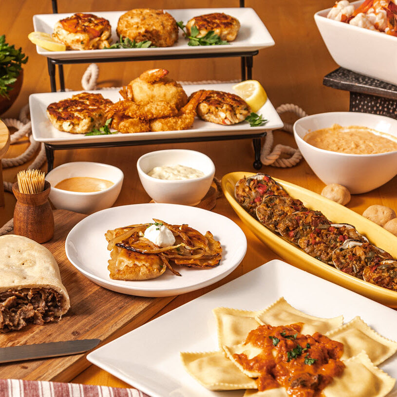 Captn Chuckys Crab Cakes & Specialty market display slide