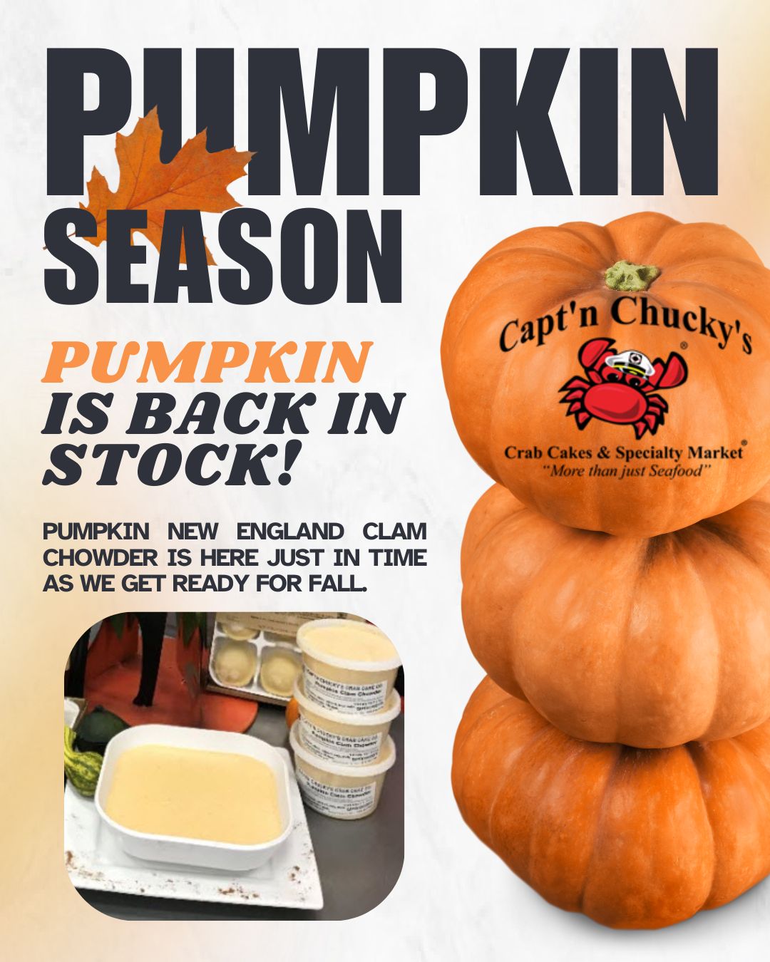 Pumpkin New England Clam Chowder Pumpkin New England Clam Chowder