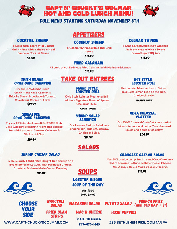 Colmar Hot Menu